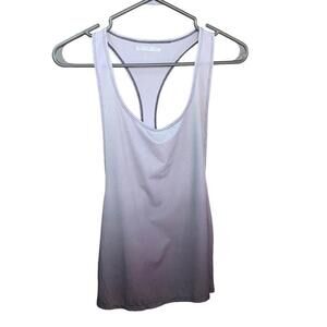 Forever21 Workout Tank Racerback Athletic Workout Top Silver Size Medium READ​​​